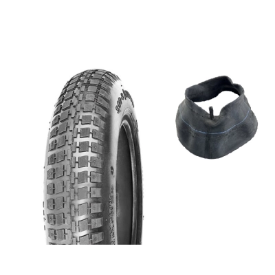 Zestaw Opona + Dętka 3.50-8 DELI S-369 2PR | Taczka Traktorek