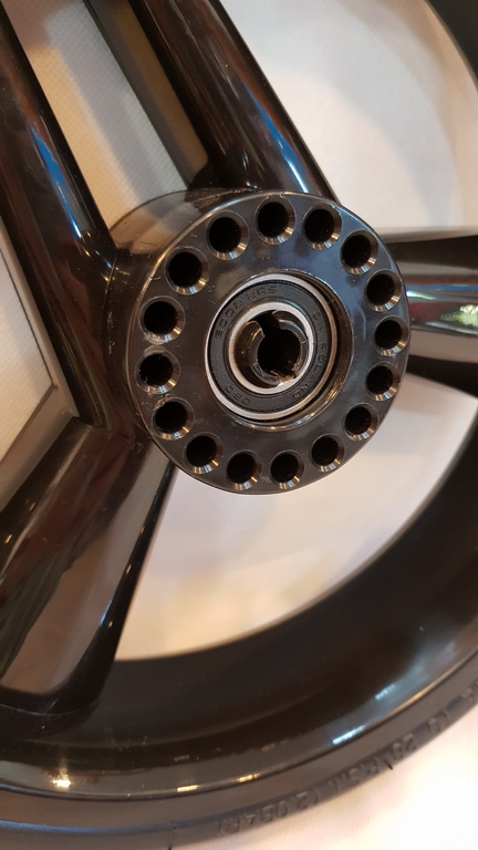 Kółko do wózka 60x230 (285mm) ŻELOWE model Tesla, CZARNE, do wózków Junama