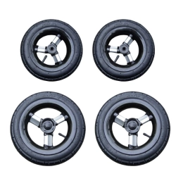 Koła, kółka do wózka KOMPLET: 12 1/2cala + 10 cali [3-R] TAKO JUMPER X, LARET, WARRIOR, Pompowane