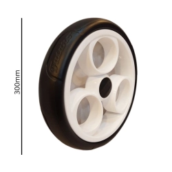 Kółko do wózka 12 1/2x1.75, ŻELOWE BIAŁE (tył) (3K), RIKO NESTRO (30cm)