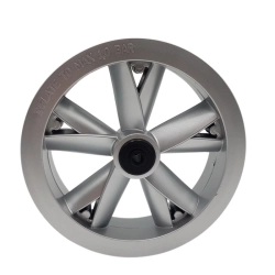 Obręcz, felga nożyce (kółko) do wózka 10x2 (przód), SREBRNA do TAKO JUMPER X, WARRIOR, PASSO