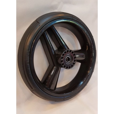 Kółko do wózka 60x230 (285mm) ŻELOWE model Tesla, CZARNE, do wózków Junama