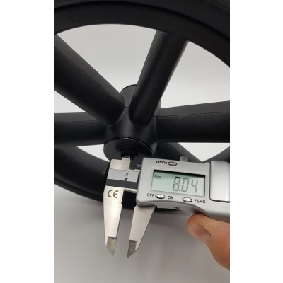 KÓŁKO do wózka 48x188, 48/188 ROAN Bass NEXT, żelowe, CZARNE