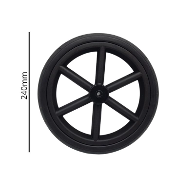 KÓŁKO do wózka 48x188, 48/188 ROAN Bass NEXT, piankowe, CZARNE