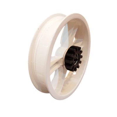 Obręcz, felga do wózka, 12 1/2 x 2 1/4 cala (tył) BIAŁA H220, EXPANDER MONDO, RIKO (kółko)