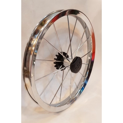 Obręcz CHROM do wózka 14 cali (14x1 3/8 x1 5/8) TAKO