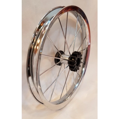 Obręcz CHROM do wózka 14 cali (14x1 3/8 x1 5/8) TAKO