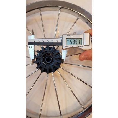 Obręcz, felga CHROM do wózka 14 cali (14x1 3/8 x1 5/8) TAKO