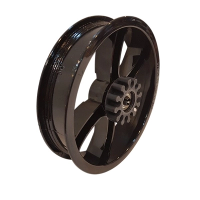 Obręcz, felga do wózka, 12 1/2 x 2 1/4 cala (tył) CZARNA H220, EXPANDER MONDO, RIKO (kółko)