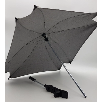 Parasolka do wózka, kol.GREY DOTS (wys.24h), uniwersalna. Najwyższa jakość!