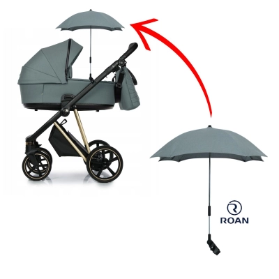 Parasolka do wózka ROAN Ivi PINE GREEN. Oryginalna ROAN.