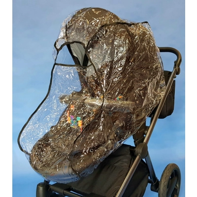 Folia Przeciwdeszczowa na gondolę i spacerówkę, osłona przeciwdeszczowa, mocna!