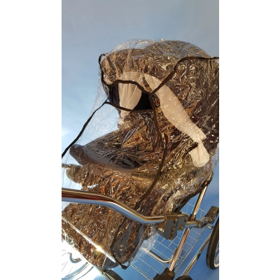 Folia Przeciwdeszczowa na gondolę i spacerówkę, osłona przeciwdeszczowa, mocna!