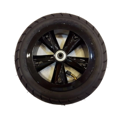 Kółko do wózka, felga NOŻYCE CZARNA 10x1.75 lub 10x2.0 (przód) do TAKO, pompowane