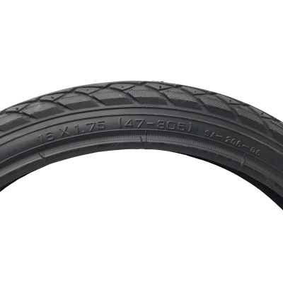 OPONA do wózka, rowerka 16x1.75 (47-305), CZARNA SA-206