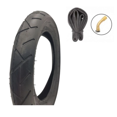 OPONA i dętka GW do wózka 12 1/2 x 2 1/4 cala (57-203) CZARNA G816, pasuje do (62-203)