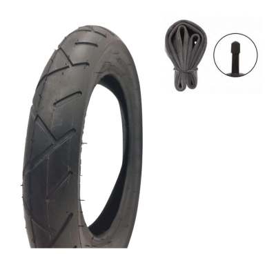 OPONA i dętka do wózka 12 1/2 x 2 1/4 cala (57-203) CZARNA G816, pasuje do (62-203)