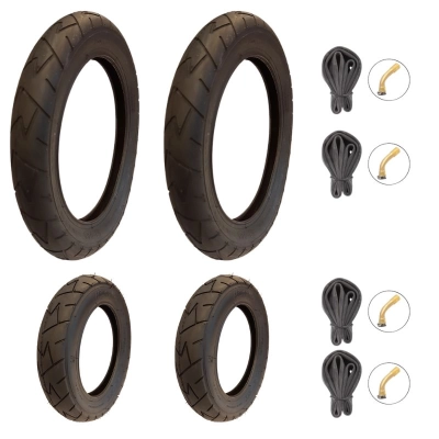 Opony i dętki GW do wózka Adamex Barletta 12 1/2x1.75 + 10x1.75 - komplet 4+4szt