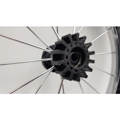 Koło pompowane do wózka 14 cali TAKO (14x1 3/8 x1 5/8) CHROMOWANE, DALGA, ACOUSTIC