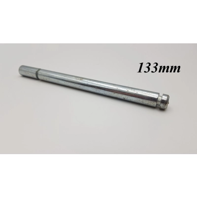 Oś, ośka do tylnego koła w wózku TAKO, długość 133mm, dwa frezy 5/23mm