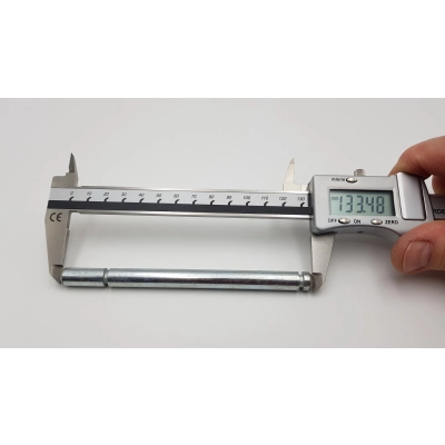 Oś, ośka do tylnego koła w wózku TAKO, długość 133mm, dwa frezy 5/23mm