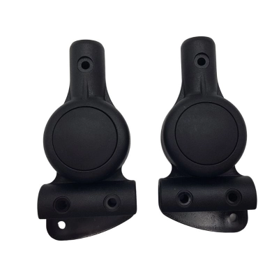 Regulacja CZARNA, mocowanie budki w spacerówce JUNAMA, duży guzik, komplet (2szt),