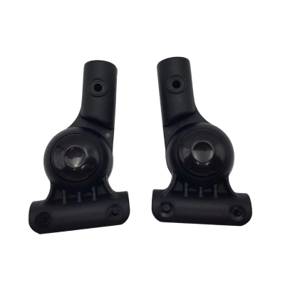 Regulacja CZARNA, mocowanie budki w spacerówce JUNAMA, mały guzik, komplet (2szt),