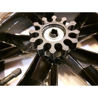 Kółko do wózka, felga NOŻYCE CZARNE 12 1/2 x2 1/4 (47-203, 57-203, 62-203, 280x65)