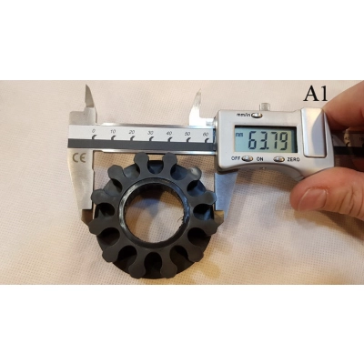 Zębatka hamulcowa, hamulec | Typ A1 | (64/23mm) Grube Zęby