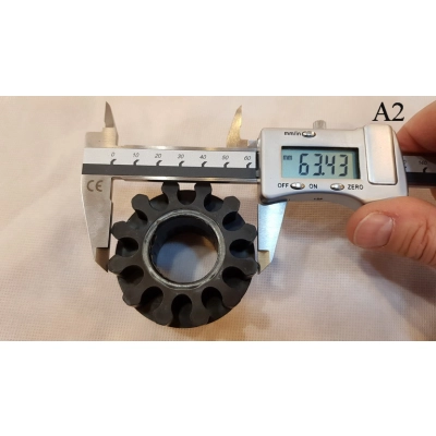 Zębatka hamulcowa, hamulec | Typ A2 | (64/37mm) Grube Zęby