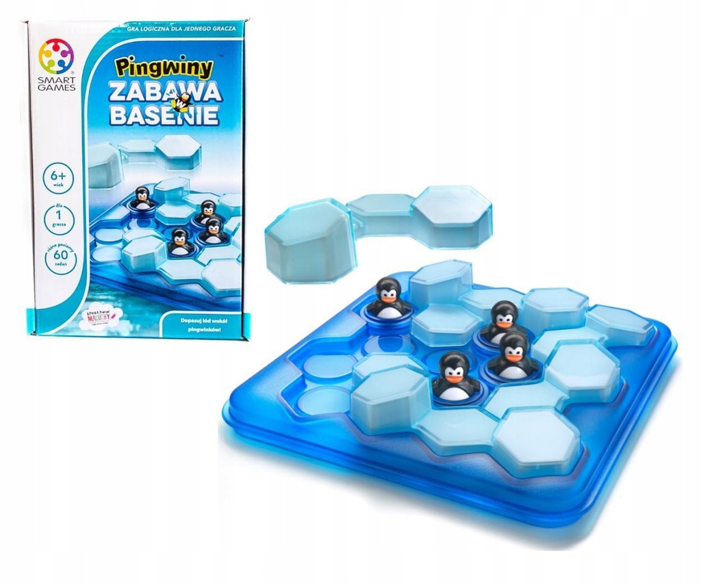 Smart Games - Penguins Pool Party Pingwiny Zabawa w Basenie (40159)