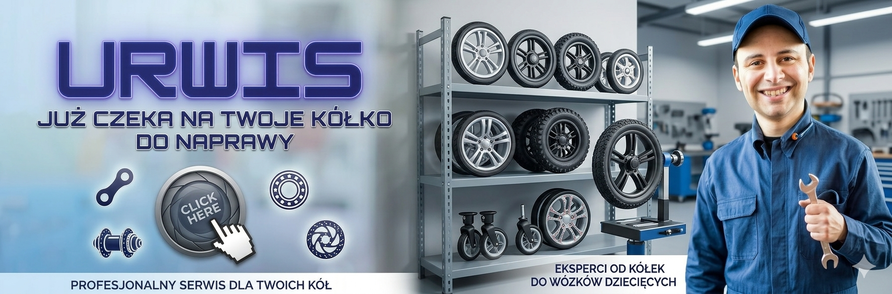 Urwis czeka na Twoje kółko do naprawy!