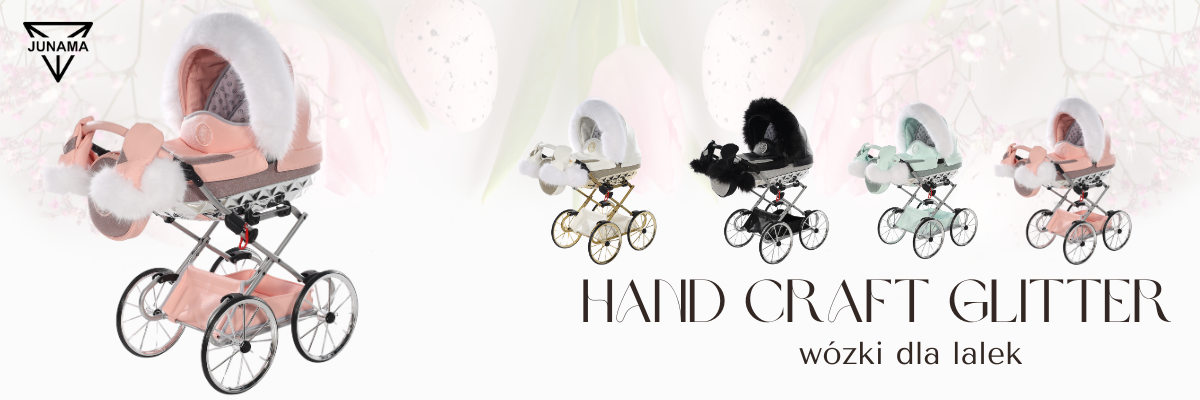 Junama Hand Craft Glitter - wózki dla lalek