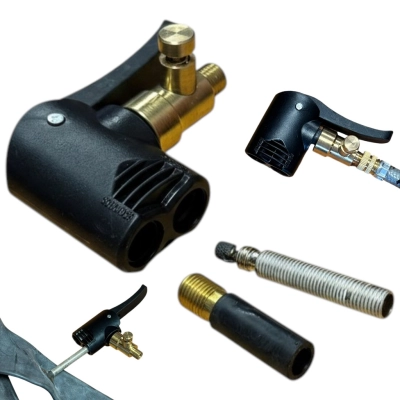 Szybkozłączka 8mm do pompki i kompresora | wentyl Schreder samochodowy AV, Presta | Spust ciśnienia