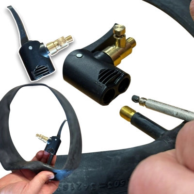 Szybkozłączka 8mm do pompki i kompresora | wentyl Schreder samochodowy AV, Presta | Spust ciśnienia