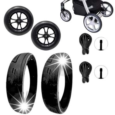 Zestaw naprawczy kół do Espiro - Opony odblaskowe 285x55 / 210x45 / 210x35 i koła przód 190mm