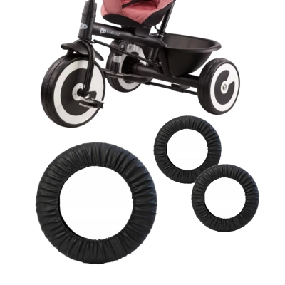 Zestaw 3 osłonek na koła rowerka Kinderkraft AVEO | montaż na rzep