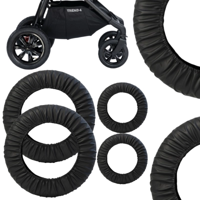 Zestaw osłonek na koła 8 i 12 cali do wózka VALCO Trend – polska produkcja