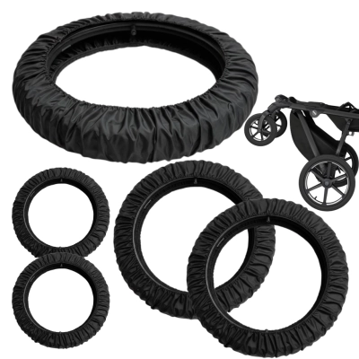 Osłonki na koła wózka Thule (2x 10 cali + 2x 16 cali) – Zestaw 4 szt. + Worek