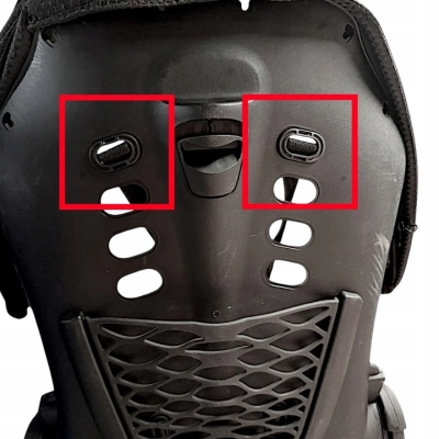 Oryginalne Szelki Junama V2 | Czarne, Klamra Wciskana Romb, Przelotka owalna