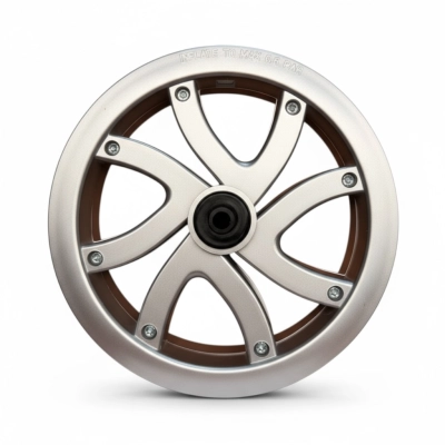 Obręcz / felga 10x2 / 10x1.75 srebrna do wózka dziecięcego | V165