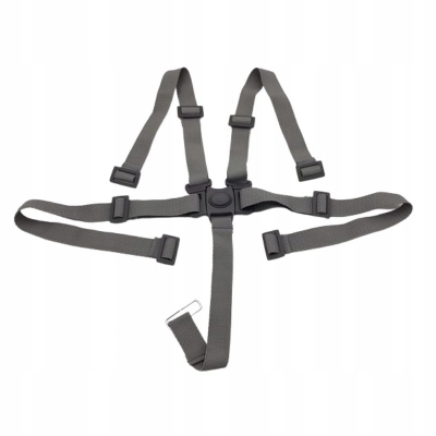 Szelki SZARE do spacerówki Tako, pasy do wózka, szelki JUNAMA