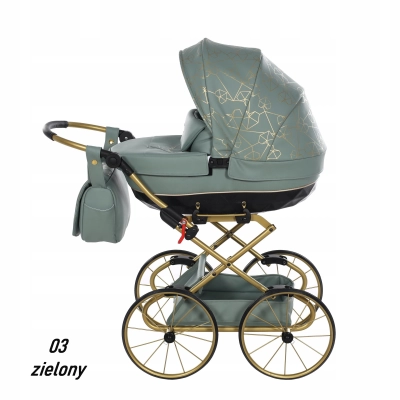 Wózek dla lalek Tako HEART mini 03 zielony (3-8l)