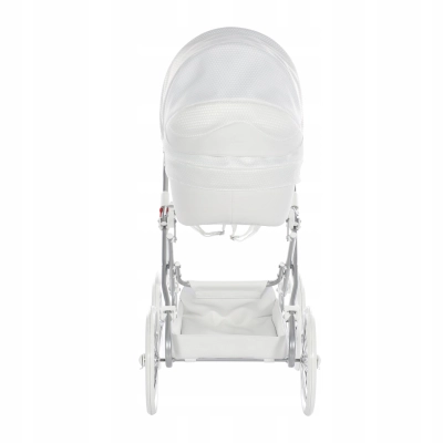 Wózek dla lalek Tako DOLCE mini 06 WHITE SILVER