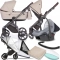 Wózek 3w1 Roan Bloom TRUFFLE + fotelik 0-13kg