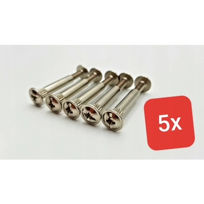 ZESTAW 5x NIT do wózka skręcany 35-45mm/5mm,b.dług