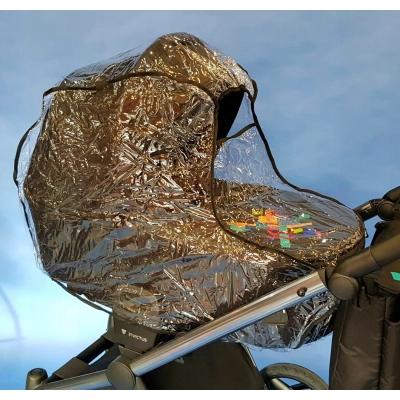 Duża folia przeciwdeszczowa do wózka Adamex