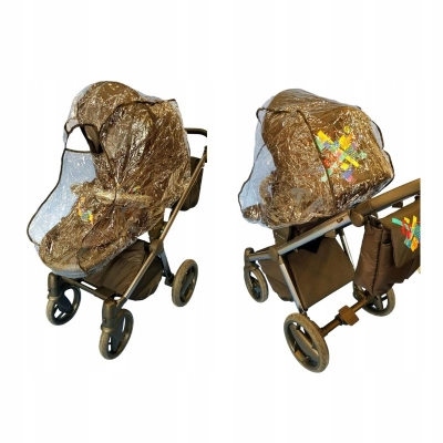 Duża folia przeciwdeszczowa do wózka Adamex