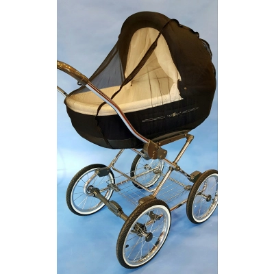 Moskitiera DUŻA do wózka ANEX, siatka czarna