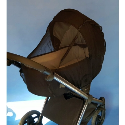 Moskitiera DUŻA do wózka ADAMEX, siatka czarna